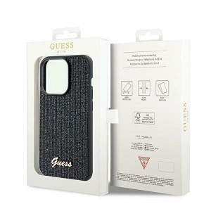 Guess Disco Metal Script tok iPhone 13 Pro / 13 - fekete