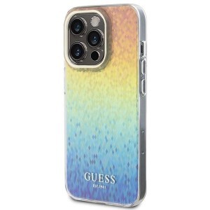 Guess IML Faceted Mirror Disco Iridescent tok iPhone 14 Pro - többszínű