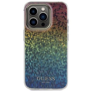 Guess IML Faceted Mirror Disco Iridescent tok iPhone 14 Pro - többszínű