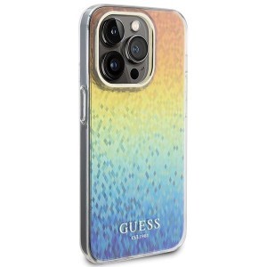 Guess IML Faceted Mirror Disco Iridescent tok iPhone 14 Pro - többszínű