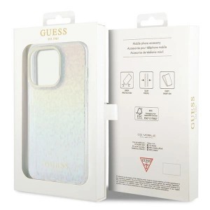 Guess IML Faceted Mirror Disco Iridescent tok iPhone 14 Pro - többszínű