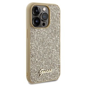 Guess Disco Metal Script tok iPhone 14 Pro - arany