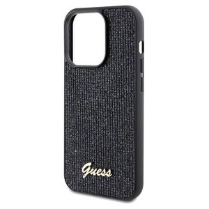 Guess Disco Metal Script tok iPhone 14 Pro Max - fekete