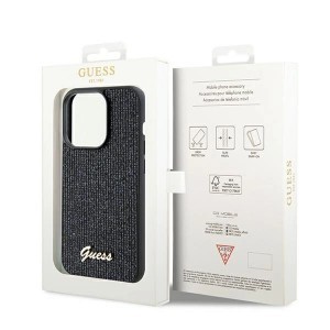 Guess Disco Metal Script tok iPhone 14 Pro Max - fekete