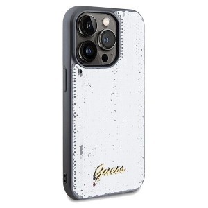 Guess Sequin Script Metal tok iPhone 14 Pro Max - ezüst