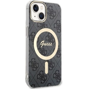 Guess 4G MagSafe tok iPhone 15 Plus / 14 Plus - fekete