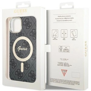 Guess 4G MagSafe tok iPhone 15 Plus / 14 Plus - fekete