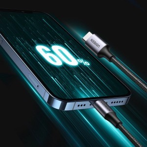 Ugreen US304 60759 Lightning - USB-C 2.0 MFi kábel 1 m - szürke