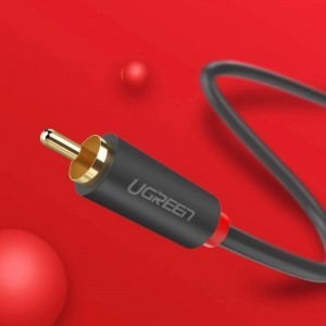 Ugreen AV104 10519 audio kábel 2RCA (apa) / 2RCA (apa) 3m - szürke