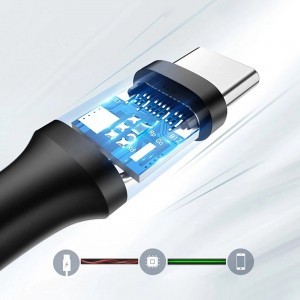 Ugreen US184 20881 USB-A 3.0 / USB-C 3A kábel 0.5m - fekete