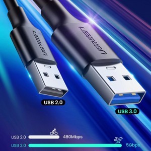 Ugreen US184 20881 USB-A 3.0 / USB-C 3A kábel 0.5m - fekete