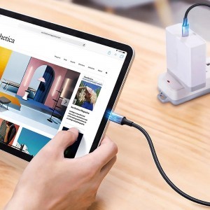 Ugreen US316 70428 USB-C - USB-C PD QC FCP kábel 100W 5A 480Mb/s 1.5m - szürke-9
