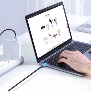 Ugreen US316 70428 USB-C - USB-C PD QC FCP kábel 100W 5A 480Mb/s 1.5m - szürke-7