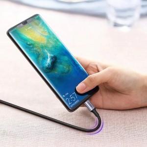 Ugreen US316 70428 USB-C - USB-C PD QC FCP kábel 100W 5A 480Mb/s 1.5m - szürke-4