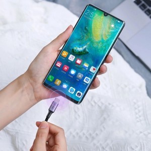 Ugreen US316 70428 USB-C - USB-C PD QC FCP kábel 100W 5A 480Mb/s 1.5m - szürke-2