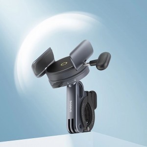 Baseus PrimeTrip mágneses telefontartó biciklire, rollerre, motorra - fekete-2