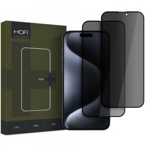 Hofi Anti Spy Glass Pro+ 2 darabos privát üvegfólia iPhone 16 Pro készülékhez