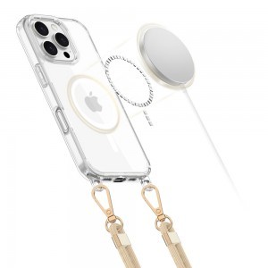 TECH-PROTECT FLEXAIR CHAIN MAGSAFE IPHONE 16 PRO FEKETE & TAUPE tok