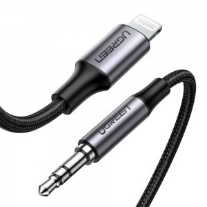 Ugreen kábel AUX MFI Lightning audio kábel - 3.5 mm mini jack 1 m szürke (70509)