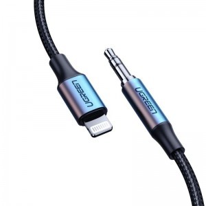 Ugreen kábel AUX MFI Lightning audio kábel - 3.5 mm mini jack 1 m szürke (70509)