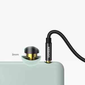 Ugreen szögletes AUX kábel 2 x 3.5 mm mini jack 1.5m kék (AV112)