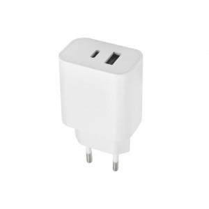 Maxlife MXTC-06 PD QC töltő 1x USB-C 1x USB 20W fehér