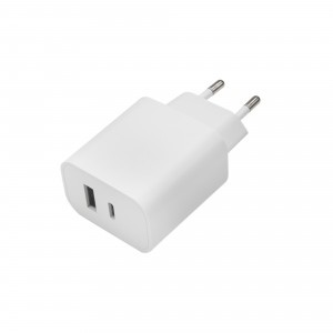 Maxlife MXTC-06 PD QC töltő 1x USB-C 1x USB 20W fehér