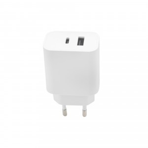 Maxlife MXTC-06 PD QC töltő 1x USB-C 1x USB 20W fehér