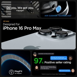 SPIGEN ENZO ARAMID MAG MAGSAFE IPHONE 16 PRO MAX BLACK/NATURAL tok