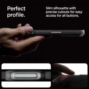 SPIGEN ENZO ARAMID MAG MAGSAFE IPHONE 16 PRO MAX BLACK/NATURAL tok