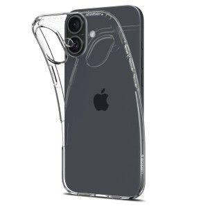 Spigen Liquid Crystal tok iPhone 16-ra - átlátszó