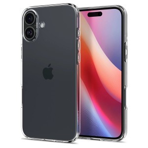 Spigen Liquid Crystal tok iPhone 16-ra - átlátszó