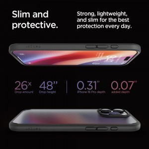 SPIGEN ULTRA HYBRID IPHONE 16 PRO FROST BLACK tok