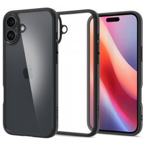 SPIGEN ULTRA HYBRID iPhone 16 Matte Black tok