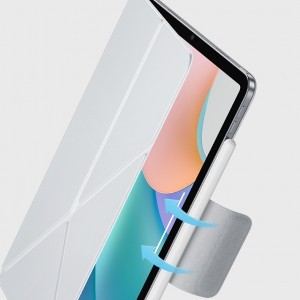 Benks mágneses multi-flip védőtok az Apple iPad Air 13 2024 fehér tok