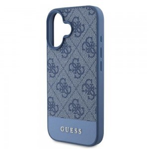 GUESS tok iPhone 16 GUHCP16SG4GLBL (4G PU Bottom Stripe) kék\