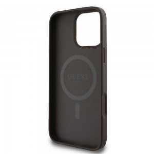 GUESS tok iPhone 16 Pro kompatibilis MagSafe GUHMP16LP4RPSW (4G Printed Stripes) barna