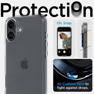 SPIGEN ULTRA HYBRID IPHONE 16 FROST CLEAR tok