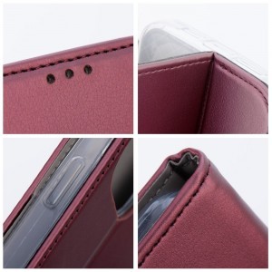 Smart Magneto fliptok HONOR 200 burgundy tok