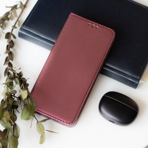 Smart Magnetic tok Samsung Galaxy S24 FE burgundy