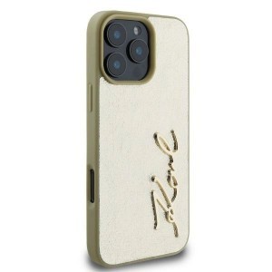 Karl Lagerfeld Metal Signature iPhone 16 Pro Max tok - Arany