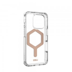 Case (UAG) Urban Armor Gear Plyo kompatibilis a MagSafe-el az IPHONE 16 Pro-hoz jég / rózsa arany tok