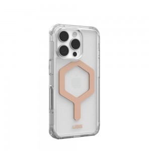 Case (UAG) Urban Armor Gear Plyo kompatibilis a MagSafe-el az IPHONE 16 Pro-hoz jég / rózsa arany tok