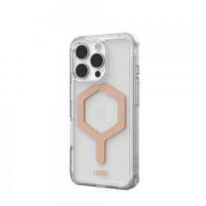 Case (UAG) Urban Armor Gear Plyo kompatibilis a MagSafe-el az IPHONE 16 Pro-hoz jég / rózsa arany tok