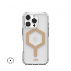 Case (UAG) Urban Armor Gear Plyo kompatibilis MagSafe iPhone 16 Pro jég / arany tok