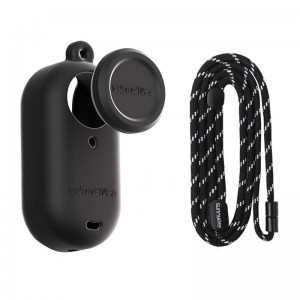 Sunnylife szilikon tok pánttal Insta360 GO 3S-hez (fekete) (G3S-BHT837-D)