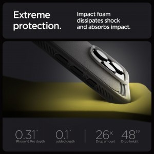 SPIGEN RUGGED ARMOR MAG MAGSAFE IPHONE 16 PRO MAX SZÜRKE tok