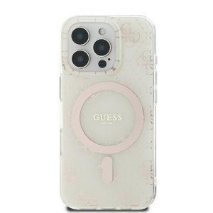 Original Case GUESS IML 4G Background Magsafe GUHMP16XH4DTEH iPhone 16 Pro Max tok fehér