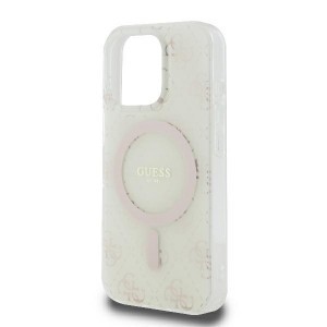 Original Case GUESS IML 4G Background Magsafe GUHMP16XH4DTEH iPhone 16 Pro Max tok fehér