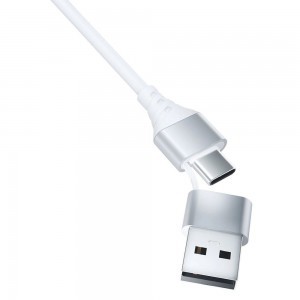 3mk Hyper Kábel 3 az 1-ben USB-A - USB-C / USB-C - micro USB - Lightning 1.5m - fehér